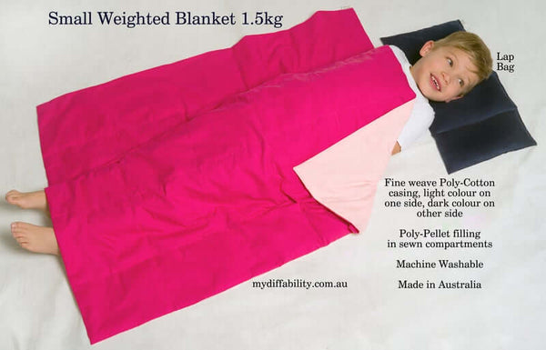 Weighted blanket small pink on pink