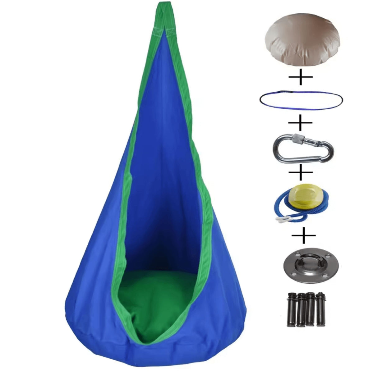 Aerial Hammock Chair Swing Seat And Its Attachments