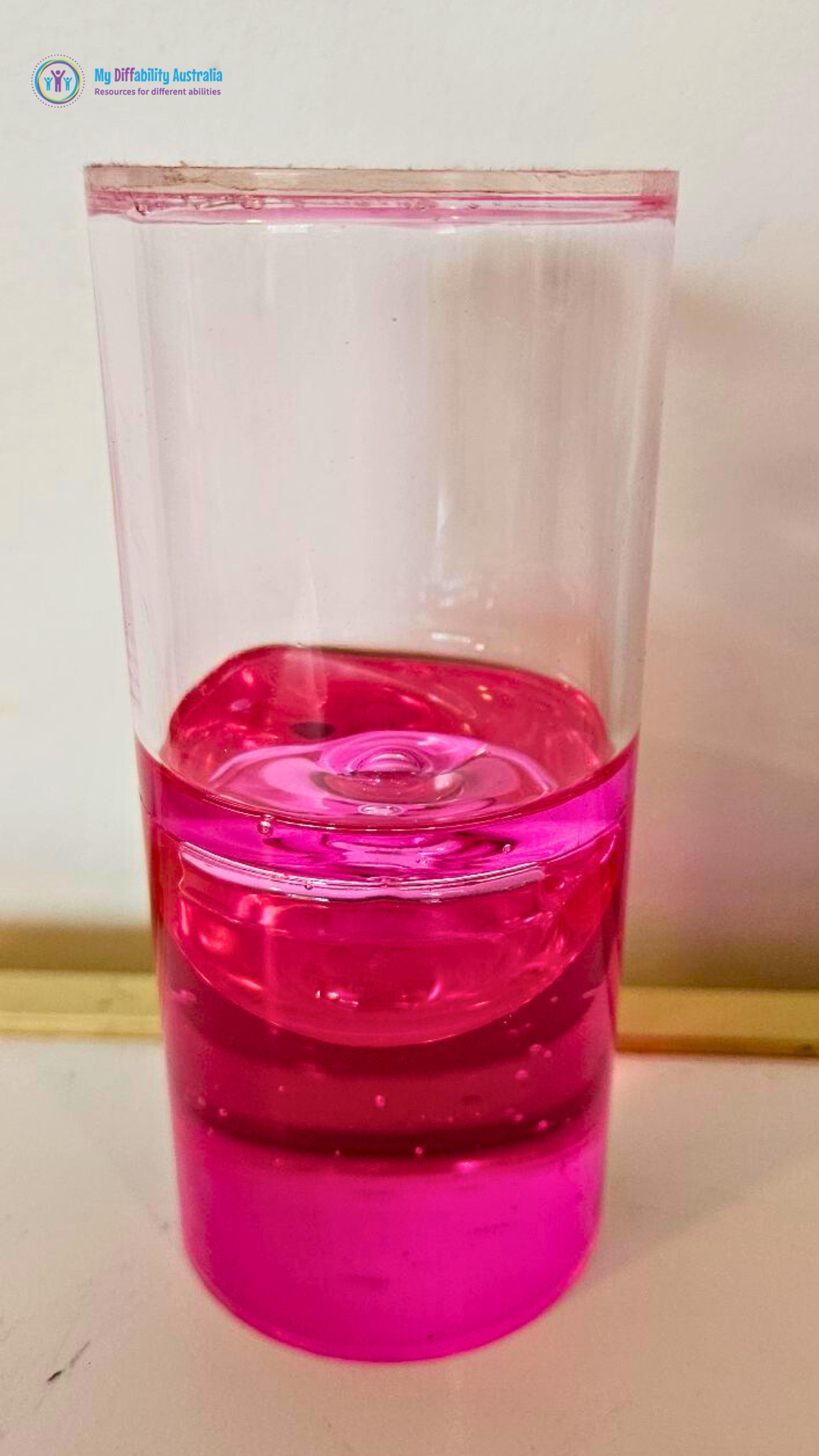 Full View Pink Sensory Ooze Tube