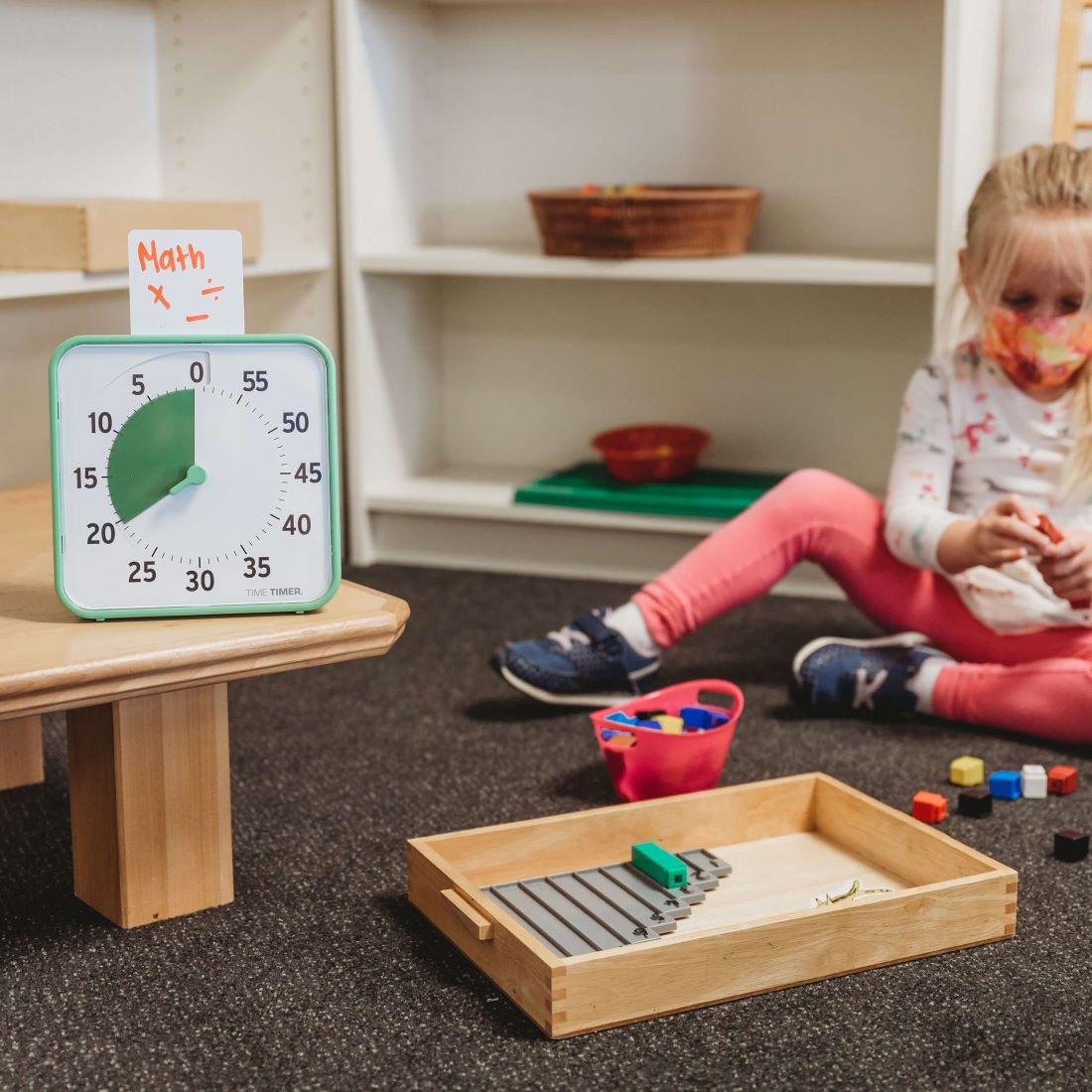 Green Colour Time Timer 8 Learning Classroom Set