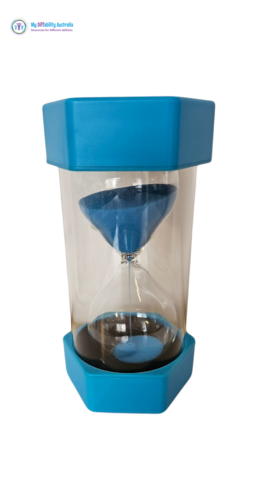 Hourglass Sand Timer Blue 10 minute