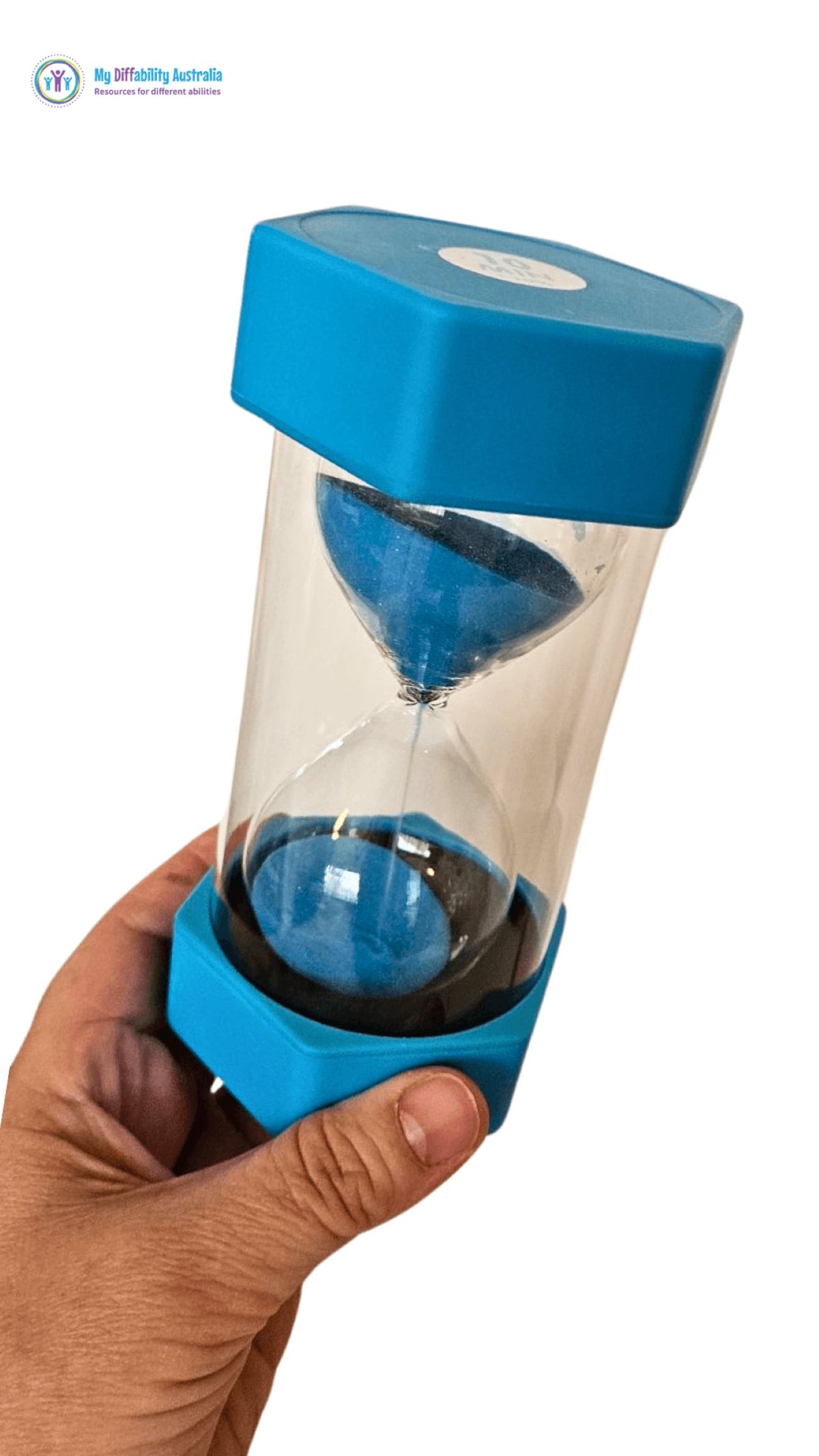 Hourglass Sand Timer Full View-Blue