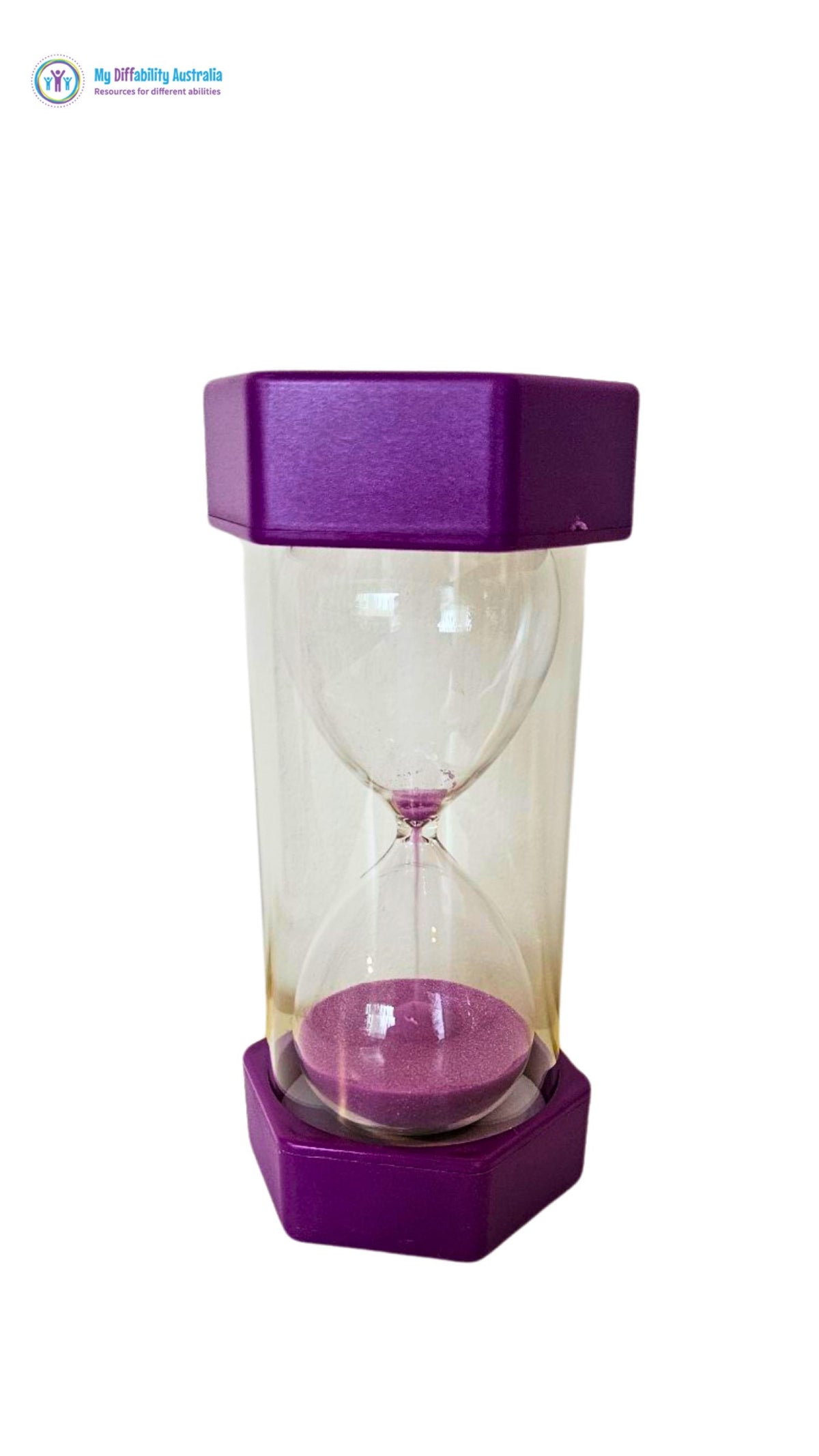 Hourglass Sand Timer Purple 5 minute small