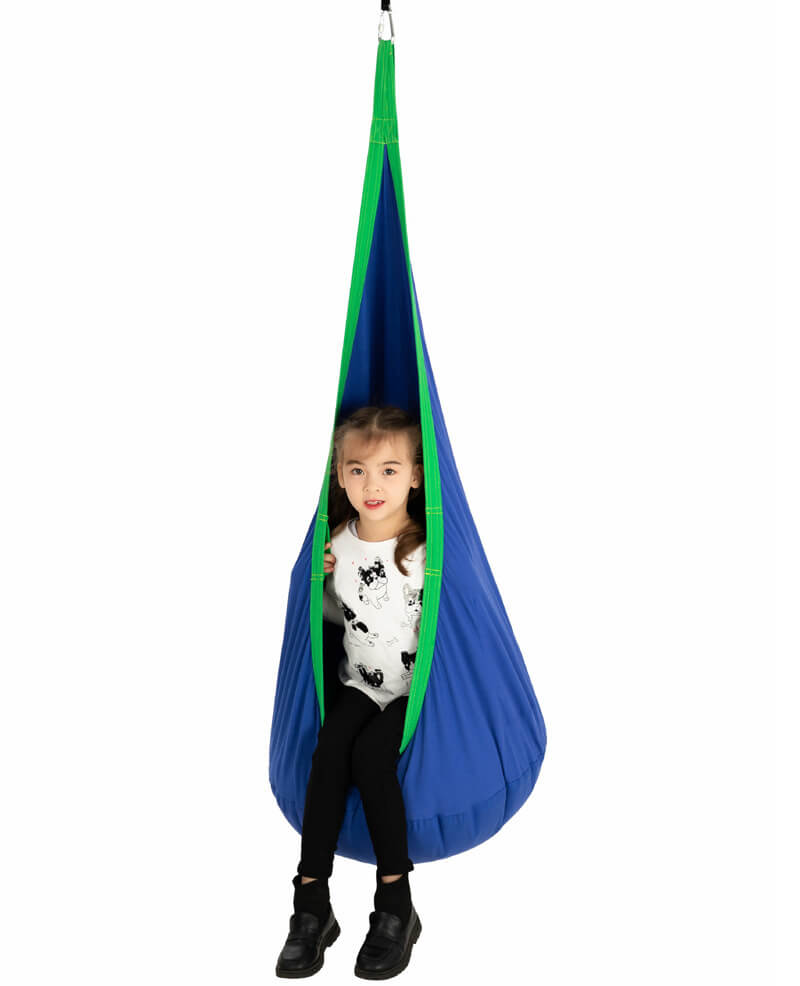 Kid Using the Aerial Hammock Chair Swing Seat