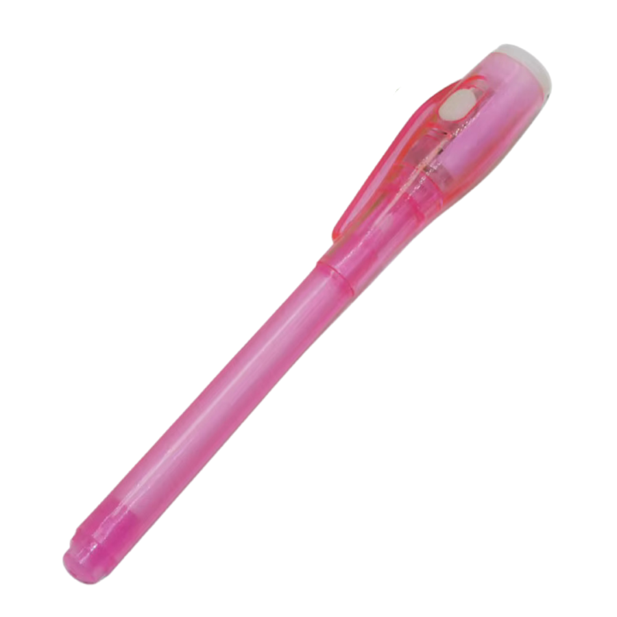 UV Invisible Spy Pen Full View Pink