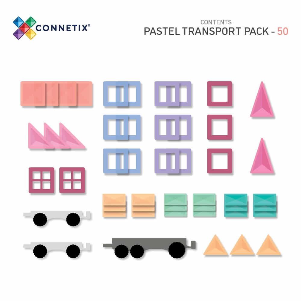 different parts of pastel transport pack 50 pc