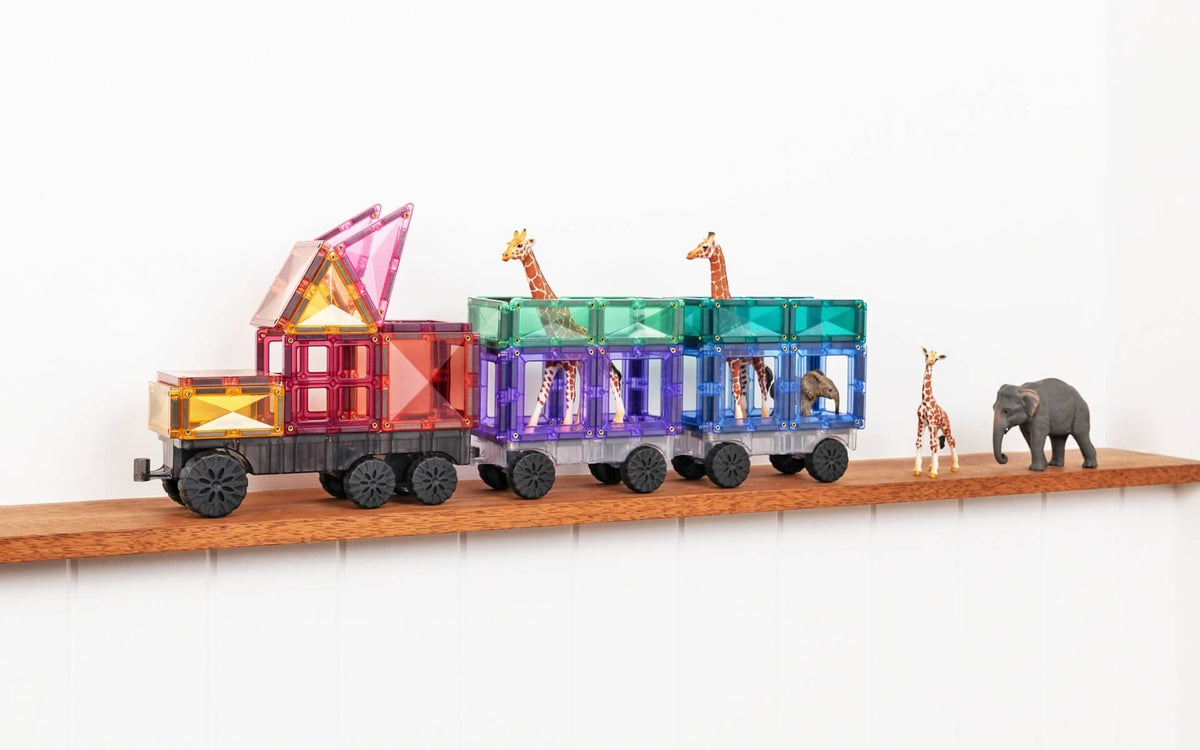 truck carrying toy animal