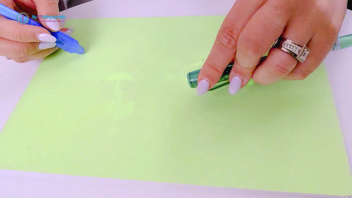 Light Up Drawing Board Pen In Use