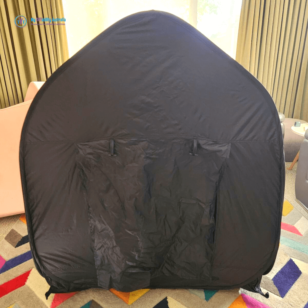 Pop Up Dark Den Sensory Tent In the Living Room